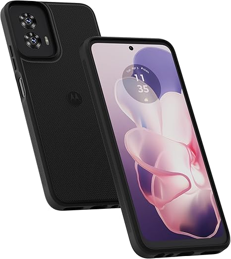 Motorola Moto G Power 5G (2024) Textured Protective Case- Black - Precision fit Shock Absorbing Cover for Enhanced Phone Grip, Style, & Drop Protection- NOT for Moto G 5G 2024 Version