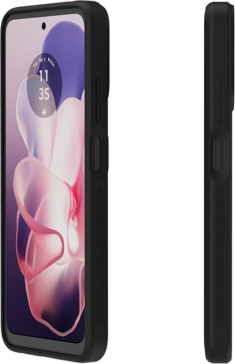 Motorola Moto G Power 5G (2024) Textured Protective Case- Black - Precision fit Shock Absorbing Cover for Enhanced Phone Grip, Style, & Drop Protection- NOT for Moto G 5G 2024 Version