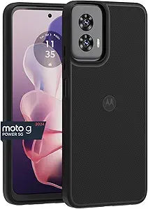 Motorola Moto G Power 5G (2024) Textured Protective Case- Black - Precision fit Shock Absorbing Cover for Enhanced Phone Grip, Style, & Drop Protection- NOT for Moto G 5G 2024 Version