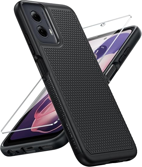 FNTCASE for Motorola Moto G-Power-5G-2024 Case: Dual Layer Protective Heavy Duty Cell Phone Cover Shockproof Rugged with Non Slip Textured Back - Military Protection Bumper Tough - 2024, 6.7 inch