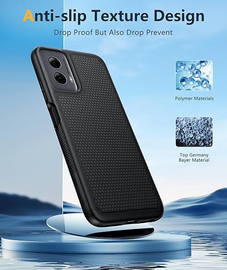 FNTCASE for Motorola Moto G-Power-5G-2024 Case: Dual Layer Protective Heavy Duty Cell Phone Cover Shockproof Rugged with Non Slip Textured Back - Military Protection Bumper Tough - 2024, 6.7 inch