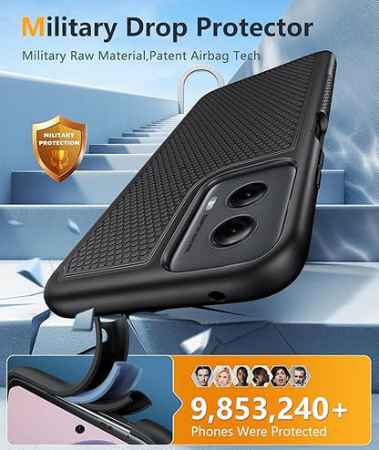 FNTCASE for Motorola Moto G-Power-5G-2024 Case: Dual Layer Protective Heavy Duty Cell Phone Cover Shockproof Rugged with Non Slip Textured Back - Military Protection Bumper Tough - 2024, 6.7 inch